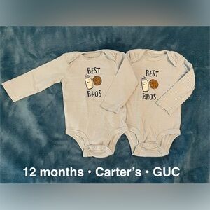 Long sleeve bodysuit, size 12 months by Carter’s